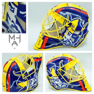 Mikko Halme Art Mikkelin Jukurit Rasmus Korhonen 2023 Wall mask W12