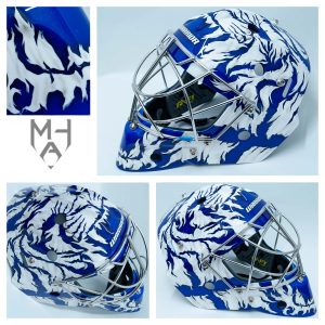 Mikko Halme Art Finland U20 Goalie mask Warrior 2